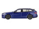 BMW M5 Touring Marina Bay Blue Metallic with Black Top and Sun Roof Limited Edition 1/64 Diecast Model Car Mini GT MGT01080