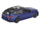 BMW M5 Touring Marina Bay Blue Metallic with Black Top and Sun Roof Limited Edition 1/64 Diecast Model Car Mini GT MGT01080