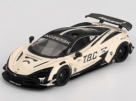 McLaren 720S LB Works The Boring Concept Cream and Black Limited Edition 1/64 Diecast Model Car Mini GT MGT01083