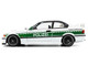 1991 BMW E36 M3 Custom Drift Polizei White with Green Stripes 1/18 Diecast Model Car Solido S1803915