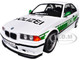 1991 BMW E36 M3 Custom Drift Polizei White with Green Stripes 1/18 Diecast Model Car Solido S1803915
