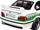 1991 BMW E36 M3 Custom Drift Polizei White with Green Stripes 1/18 Diecast Model Car Solido S1803915