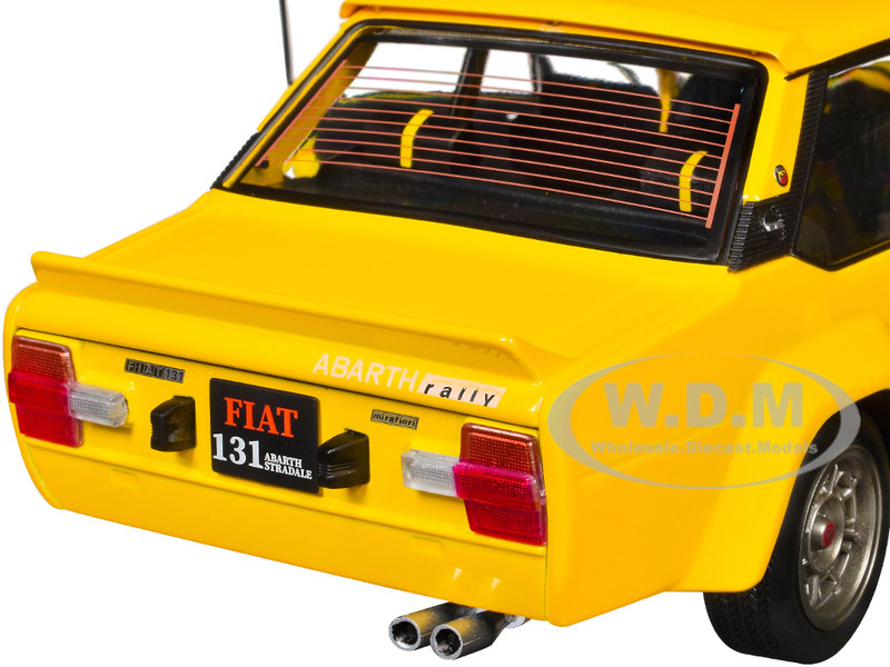 1980 Fiat 131 Abarth Yellow 1/18 Diecast Model Car by Solido
