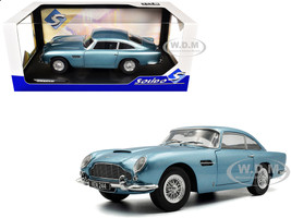 1964 Aston Martin DB5 RHD Right Hand Drive Light Blue Metallic 1/18 Diecast Model Car Solido S1807104