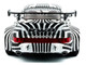 2022 RWB Bodykit #13 The Zebra Black and White Striped 1/18 Diecast Model Car Solido S1807513 2022 RWB Bodykit #13 The Zebra Black and White Striped 1/18 Diecast Model Car Solido S1807513