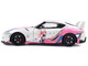 2024 Toyota GR Supra Itasha White with Graphics StreetFighters 1/18 Diecast Model Car Solido S1809008