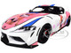2024 Toyota GR Supra Itasha White with Graphics StreetFighters 1/18 Diecast Model Car Solido S1809008
