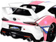 2024 Toyota GR Supra Itasha White with Graphics StreetFighters 1/18 Diecast Model Car Solido S1809008