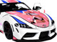 2024 Toyota GR Supra Itasha White with Graphics StreetFighters 1/18 Diecast Model Car Solido S1809008