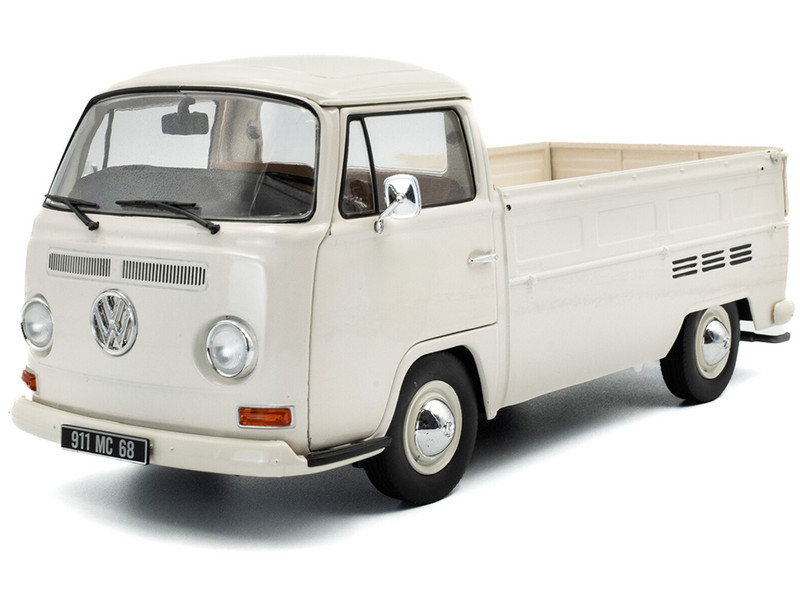 1968 Volkswagen T2 Pickup Truck Beige 1/18 Diecast Model Car Solido S1809404