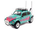 1976 Volkswagen Beetle Baja Miami Green with Pink Graphics 1/18 Diecast Model Car Solido S1809604