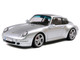 1996 Porsche 911 993 4S Polar Silver Metallic 1/18 Diecast Model Car Solido S1810103