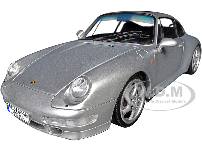 1996 Porsche 911 993 4S Polar Silver Metallic 1/18 Diecast Model Car Solido S1810103