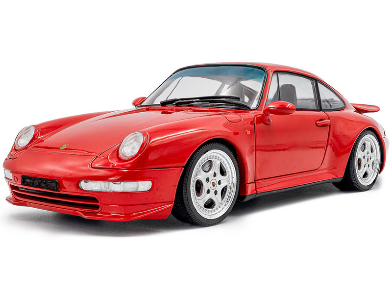 1997 Porsche 911 993 Carrera RS Guards Red 1/18 Diecast Model Car Solido S1810104