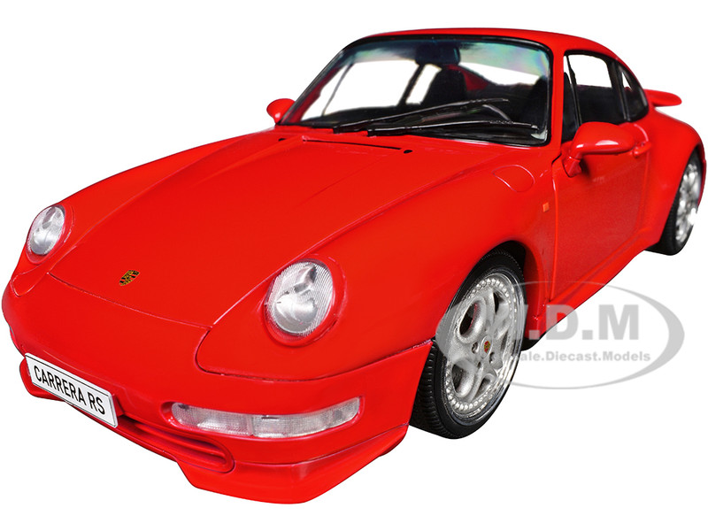 1997 Porsche 911 993 Carrera RS Guards Red 1/18 Diecast Model Car Solido S1810104