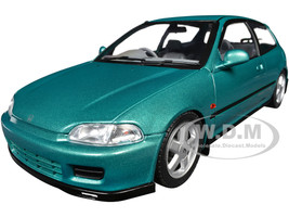 1991 Honda Civic EG6 RHD Right Hand Drive Aztec Green Metallic 1/18 Diecast Model Car Solido S1810405