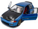 1991 Honda Civic EG6 RHD Right Hand Drive NAR Cobalt Blue Metallic with Carbon Hood 1/18 Diecast Model Car Solido S1810406
