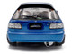1991 Honda Civic EG6 RHD Right Hand Drive NAR Cobalt Blue Metallic with Carbon Hood 1/18 Diecast Model Car Solido S1810406