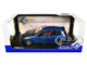 1991 Honda Civic EG6 RHD Right Hand Drive NAR Cobalt Blue Metallic with Carbon Hood 1/18 Diecast Model Car Solido S1810406