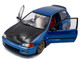 1991 Honda Civic EG6 RHD Right Hand Drive NAR Cobalt Blue Metallic with Carbon Hood 1/18 Diecast Model Car Solido S1810406