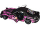 1994 Mazda RX7 FDRS RHD Right Hand Drive Itasha Club Black Metallic with Pink Graphics 1/18 Diecast Model Car Solido S1810605