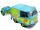 2024 Volkswagen Kool Kombi Van with Trailer Ghost Hunter Blue and Green with Graphics 1/18 Diecast Model Car Solido S1810904