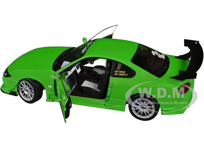 1999 NISSAN SILVIA S15 SPEC-R AERO RHD GREEN 1/18 DIECAST CAR BY