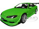 1999 Nissan Silvia S15 Spec R Aero RHD Right Hand Drive Never Satisfied Green Metallic 1/18 Diecast Model Car Solido S1812203