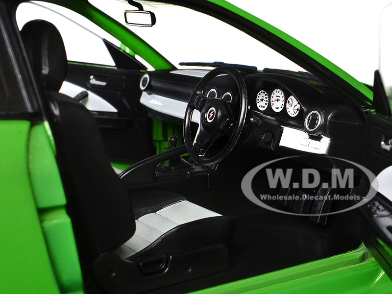 1999 NISSAN SILVIA S15 SPEC-R AERO RHD GREEN 1/18 DIECAST CAR BY