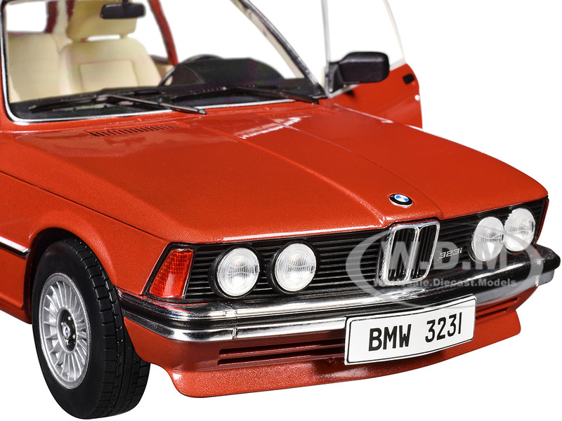 1980 BMW 323I RUBY RED 1/18 DIECAST MODEL CAR BY SOLIDO S1812802