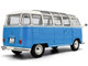 1962 Volkswagen T1 Samba Bus Baby Blue and White 1/18 Diecast Model Car Solido S1813401 1962 Volkswagen T1 Samba Bus Baby Blue and White 1/18 Diecast Model Car Solido S1813401
