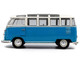 1962 Volkswagen T1 Samba Bus Baby Blue and White 1/18 Diecast Model Car Solido S1813401
