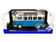 1962 Volkswagen T1 Samba Bus Baby Blue and White 1/18 Diecast Model Car Solido S1813401