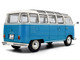 1962 Volkswagen T1 Samba Bus Baby Blue and White 1/18 Diecast Model Car Solido S1813401