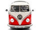1962 Volkswagen T1 Samba Bus Red and White 1/18 Diecast Model Car Solido S1813402