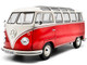 1962 Volkswagen T1 Samba Bus Red and White 1/18 Diecast Model Car Solido S1813402