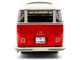1962 Volkswagen T1 Samba Bus Red and White 1/18 Diecast Model Car Solido S1813402