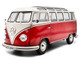 1962 Volkswagen T1 Samba Bus Red and White 1/18 Diecast Model Car Solido S1813402