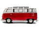 1962 Volkswagen T1 Samba Bus Red and White 1/18 Diecast Model Car Solido S1813402