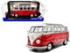 1962 Volkswagen T1 Samba Bus Red and White 1/18 Diecast Model Car Solido S1813402