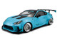 2024 Toyota GR86 LBWK Body Kit RHD Right Hand Drive Baby Blue with Black Top 1/18 Diecast Model Car Solido S1813601