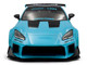 2024 Toyota GR86 LBWK Body Kit RHD Right Hand Drive Baby Blue with Black Top 1/18 Diecast Model Car Solido S1813601
