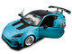 2024 Toyota GR86 LBWK Body Kit RHD Right Hand Drive Baby Blue with Black Top 1/18 Diecast Model Car Solido S1813601