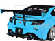 2024 Toyota GR86 LBWK Body Kit RHD Right Hand Drive Baby Blue with Black Top 1/18 Diecast Model Car Solido S1813601