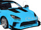 2024 Toyota GR86 LBWK Body Kit RHD Right Hand Drive Baby Blue with Black Top 1/18 Diecast Model Car Solido S1813601