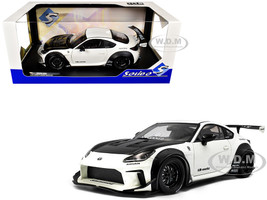 2024 Toyota GR86 LBWK Body Kit RHD Right Hand Drive Pearl White with Carbon Hood 1/18 Diecast Model Car Solido S1813602