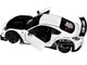 2024 Toyota GR86 LBWK Body Kit RHD Right Hand Drive Pearl White with Carbon Hood 1/18 Diecast Model Car Solido S1813602