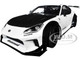 2024 Toyota GR86 LBWK Body Kit RHD Right Hand Drive Pearl White with Carbon Hood 1/18 Diecast Model Car Solido S1813602