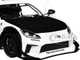 2024 Toyota GR86 LBWK Body Kit RHD Right Hand Drive Pearl White with Carbon Hood 1/18 Diecast Model Car Solido S1813602
