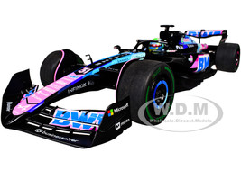 Alpine A524 #31 Esteban Ocon BWT 2nd Place Formula One F1 Sao Paulo GP 2024 Competition Series 1/18 Diecast Model Car Solido S1814004